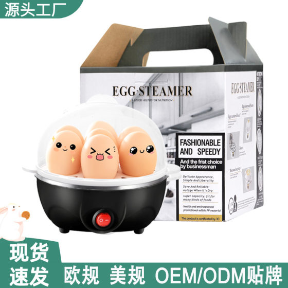 Egg Boiler Mini Multifunctional Egg Steamer Stainless Steel Household Double Layer Egg Boiling Artifact Breakfast Machine Small Home Appliances Cross-border