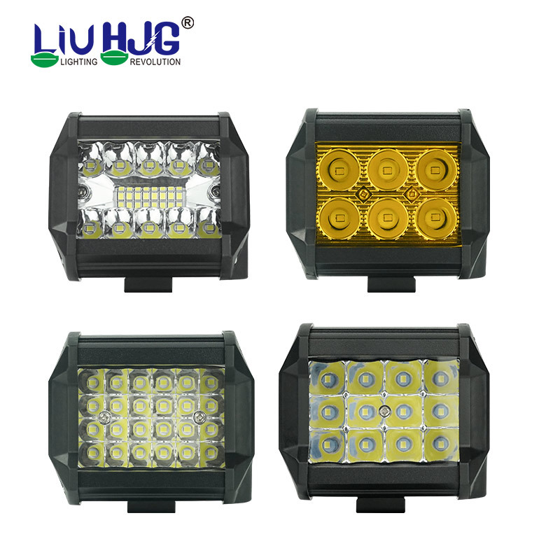 Truck Auxiliary Inspection Work Light Modified Off-Road Vehicle Roof Light Universal External Spotlight for Cars, Three-Lens Model, 4inch Lights
