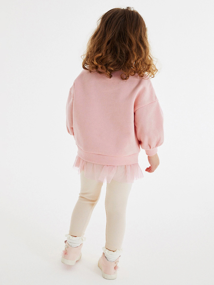 Little Maven personalizado otoño manga larga niñas traje de malla europea y americana traje de niños de dibujos animados traje de niñas