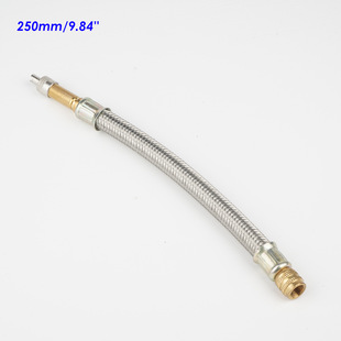 Automobile tire valve extension tube rod air duct truck stainless steel braided bus inflatable valve extension tube