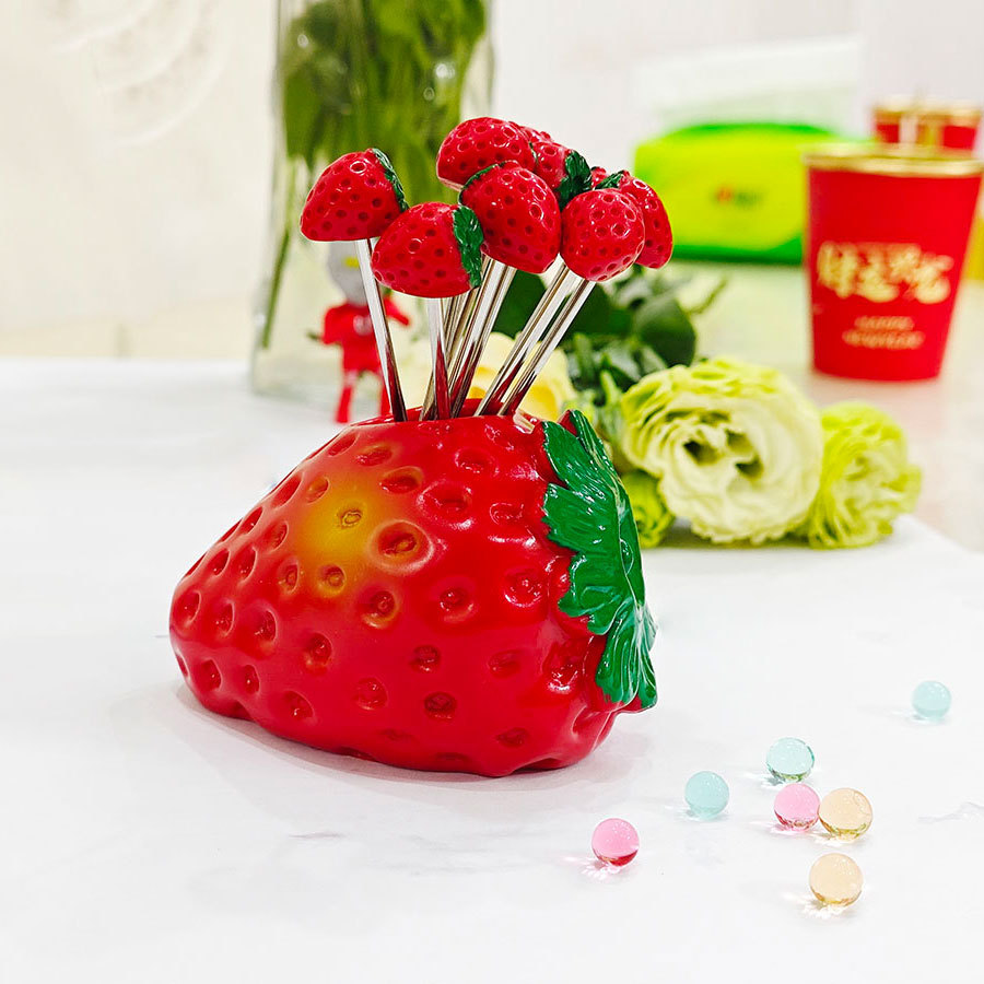 딸기베이스 10 딸기 포크