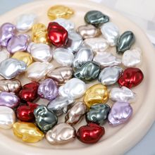 厂家批发仿贝珠巴洛克异形珠子直孔散珠串珠玻璃珠DIY饰品配件配