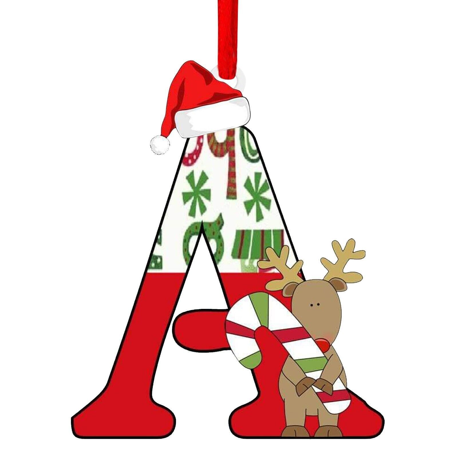 Nuevo alfabeto inglés creativo transfronterizo acrílico plano árbol de Navidad decorativo regalo de decoración de fiesta image 6