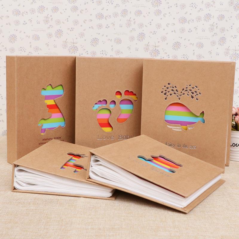 Home wholesale creative 5 inch 200 photo album This insert Korean children's simple studio album factory wholesale