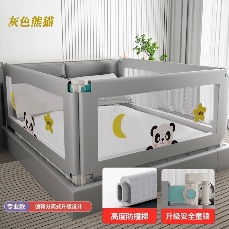 Barandilla plegable para cama de bebé, instalación sin taladro, barandilla protectora anticaídas, barrera de seguridad junto a la cama para niños. image 13