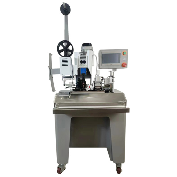 温州全自动多芯线排线护套线剥皮打端一体机连剥带打多股线端子机