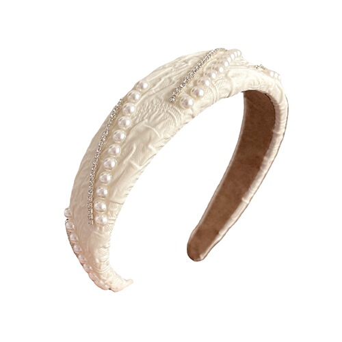Fairy Flower Pearl Headband High Skull Versatile Headband Fresh and Sweet Lily of the Valley Pressed Hair Wash Face Hair Bundle Headband for Women