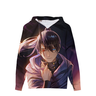 Black Clover Black sweater pullover hoodie fleece-lined autumn and winter top full color anime peripheral clothes