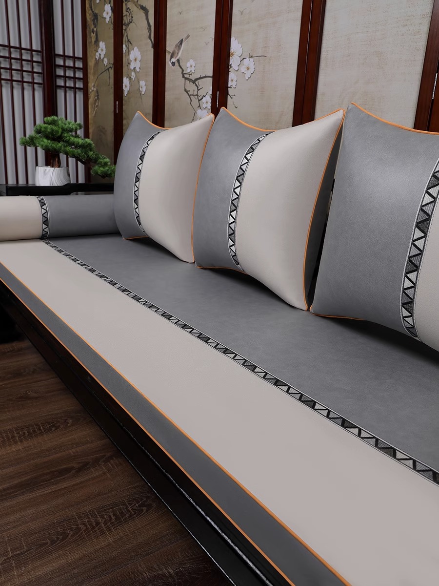 红木沙发垫客厅科技布海绵乳胶中式实木家具坐垫套高档防滑椅垫