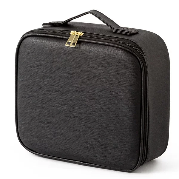 Cross-border best-selling large-capacity makeup bag with mirror, portable travel handbag with light
