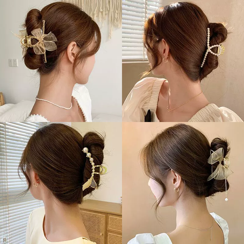 Металлическая краб-заколка с кисточками, румянец для лица, заколка Hairgrip, большой аксессуар для волос, акула, интернет-знаменитость, стиль высокого качества, оптовая