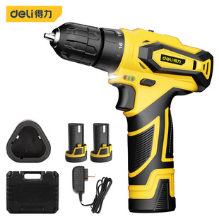 Deli DL6262 Dual Lithium Electric Drill Rechargeable Drill Hand Electric Drill Electric Screwdriver Electric Screwdriver Rechargeable Batch