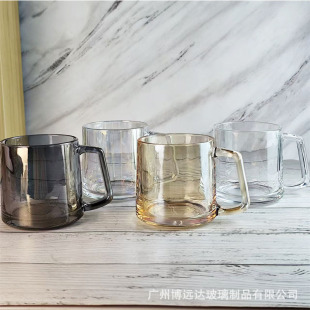 Personalized creative glass cup office coffee cup hotel gargle cup couple gargle cup high color value tea cup