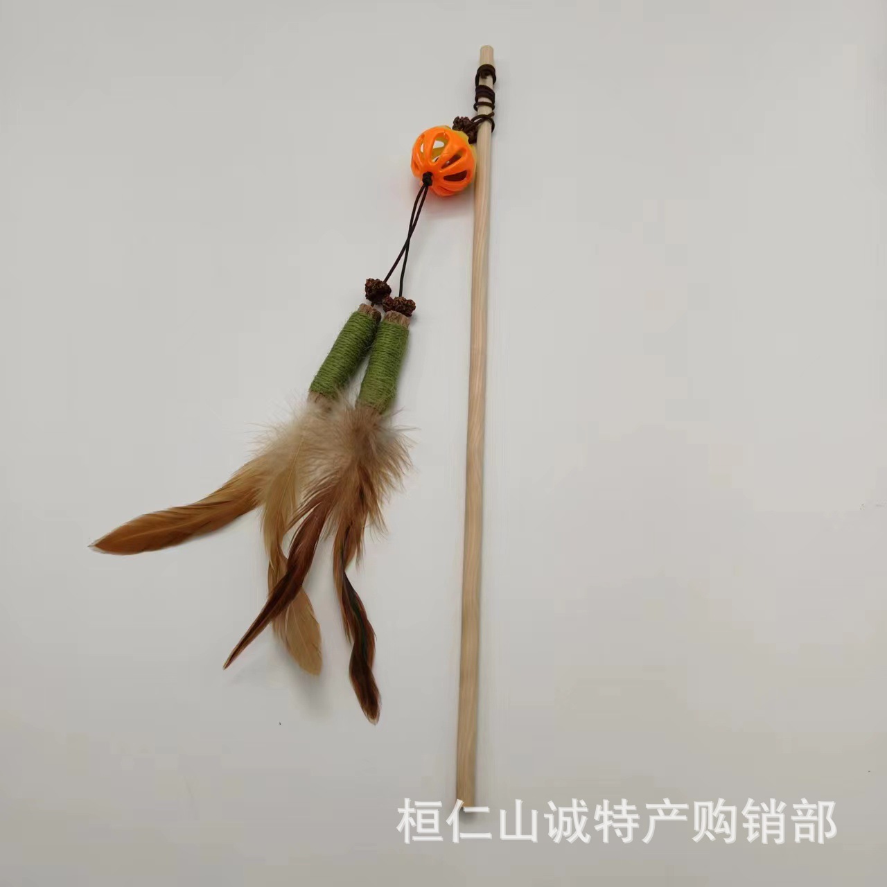 휴대용 재미있는 고양이 스틱 Polygonum mu 벨 깃털