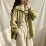 气质宽松秋季翻领风衣