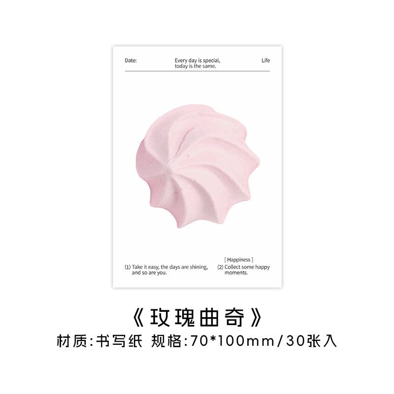 PaperMoreins coreano puede escribir post-it, serie dulce de hoy, material de cuentas de mano, nota de mensaje