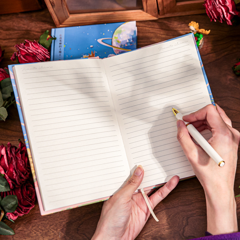 Mr. Paper Prince Libro de tapa dura Universo romántico Libro de cuentas manual de estilo ins Cuaderno de notas para estudiantes de alto valor