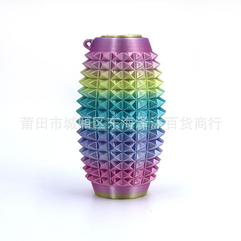 クロスボーダー 3D プリント Spiky Grippie Stim キーホルダーポータブル指先減圧マッサージキーホルダー|undefined