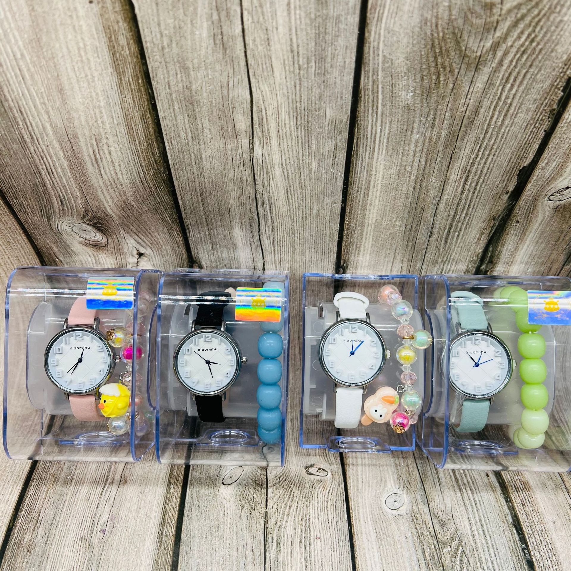 Reloj de cuarzo nuevo reloj electrónico LED coreano simple reloj de estudiante caja de plástico transparente reloj gran cantidad Congyo