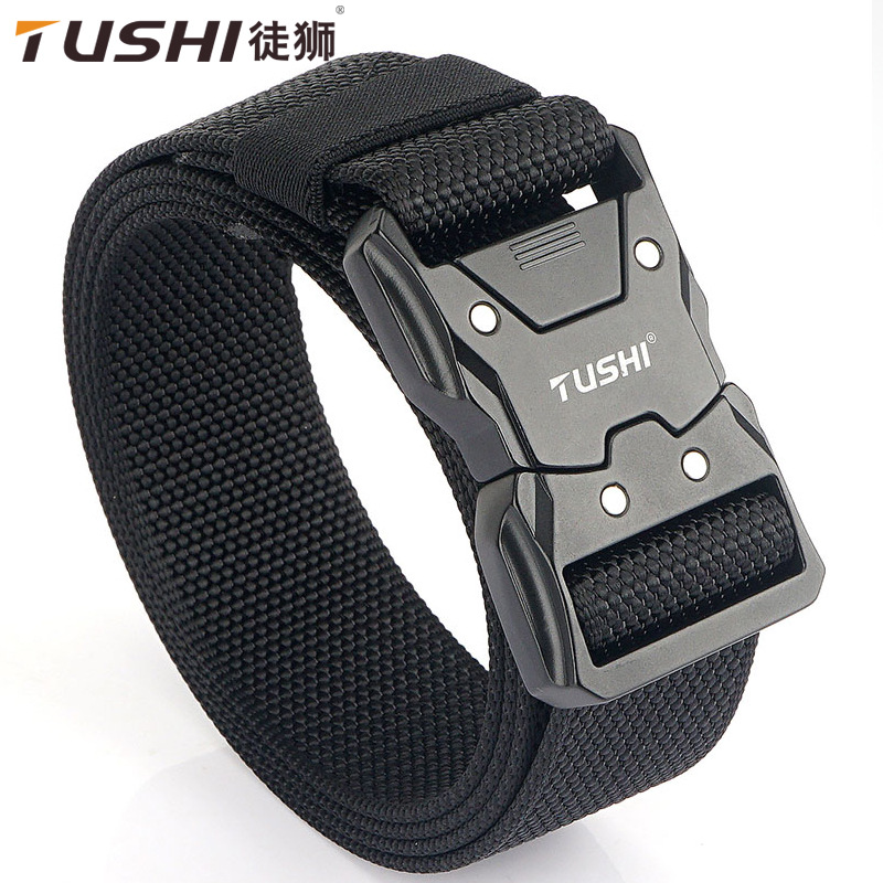 tactics nylon casual belt with clasp