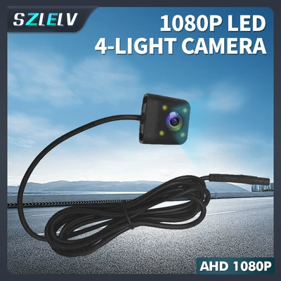 Reversing Camera with Led Lights, High-Definition 1080P, Car-Mounted Reversing Image Camera, Rear View Wide-Angle Front Camera