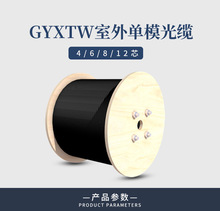 GYXTW監控光纖線批發室外4芯6芯8芯12芯單模鎧裝光纖光纜