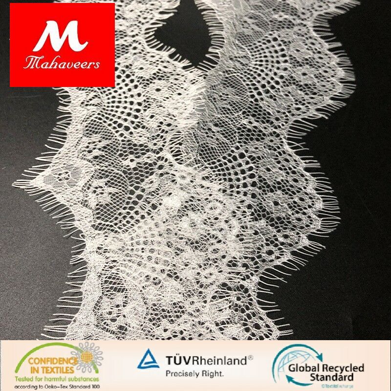 厂家直供 锦纶波浪睫毛 无弹蕾丝花边 时尚女装睡衣内衣蕾丝睫毛