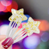 Golden white hairgrip, hairpins, epoxy resin, bangs, wholesale