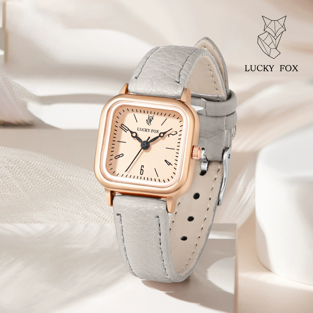 Элегантные часы LUCKYFOX для досуга, трендовые модные кварцевые часы, простой и элегантный дизайн