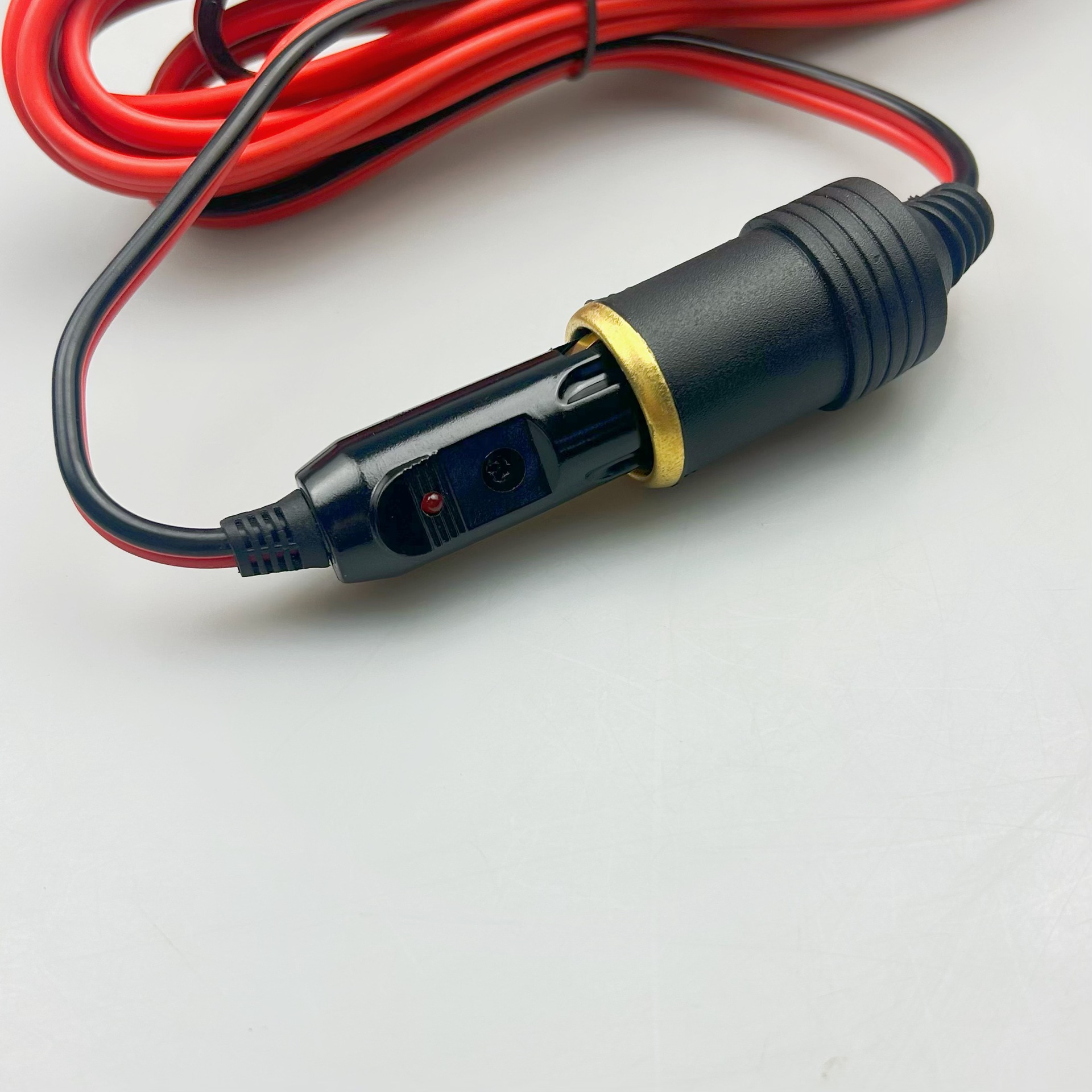 Pure Copper Cigarette Lighter Female Socket Power Extension Cable Male to Female 12V 24V Universal Car Cigarette Lighter