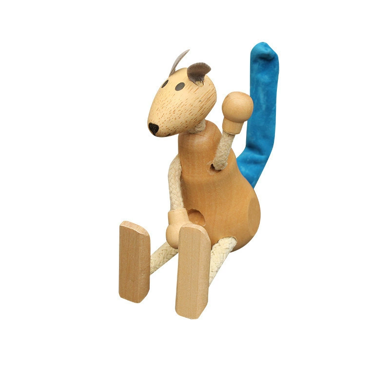 Wooden realistic constructor, farm, doll, early education