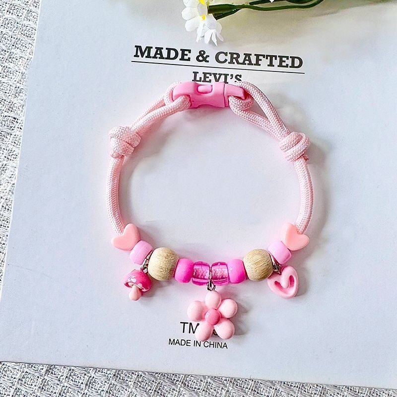 Perro y gato de mascota de dopamina collar de madera de campáfora delicado collar de collar accesorios de tejido a mano al por mayor
