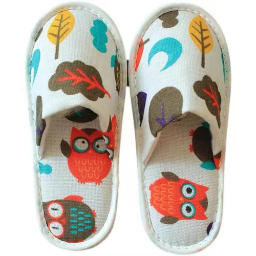 Children's slippers disposable hotel B&B family room home hospitality non-slip thickened cartoon children's shoes