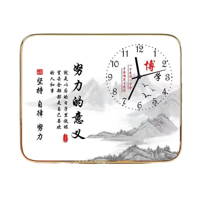 시계 데스크탑 배치 학생들이 하드 영감 데스크탑 테이블 알람 시계 룸 데스크 장식 음소거 배우기