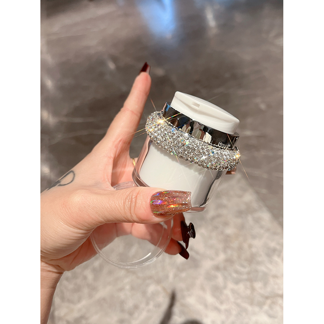 镶钻真空面霜分装瓶按压式膏状小样护肤化妆品跨境爆款厂家直销