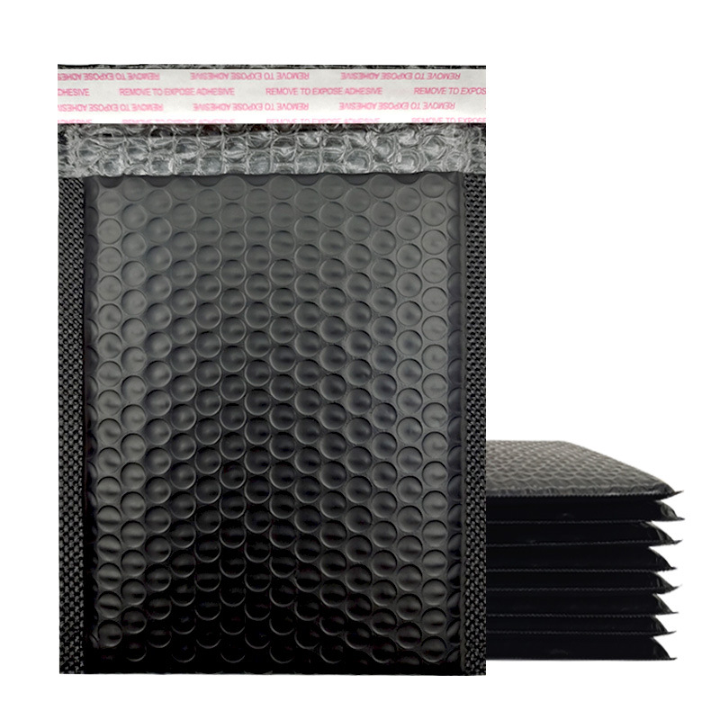 Bolsa de burbuja negra espesada película coextruida Lote pequeño al por mayor bolsa autoadhesiva para ropa bolsa de espuma de embalaje Bolsa de burbuja