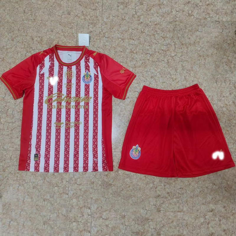 26-27 Chivas Home Adult Short-Sleeved Football Uniform Set Match Jersey Set Uniform