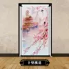 Ten miles of peach blossoms/double-sided 50/square meter more