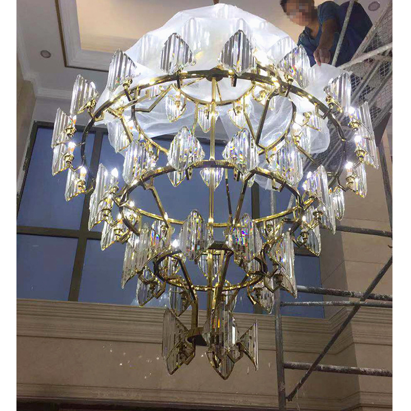 非标工程水晶吊灯售楼部沙盘宴会酒店别墅会所KTV大堂餐厅铜灯具