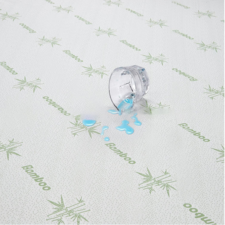 Fabricante suministro directo de fibra de bambú cubierta de cama impermeable cubierta de polvo de algodón cubierta de protección de colchón de comercio exterior Amazon