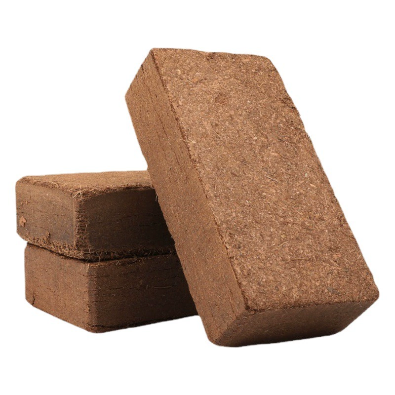Кокосовый кирпич кокосовый кокосовый кокосовый отруби с низким содержанием соли, лазая, подкладка для растений на балконе