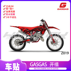 GASGAS オフロードバイク用ステッカー、車体ステッカー、ラッピング、個性派改造、防水、日焼け止め