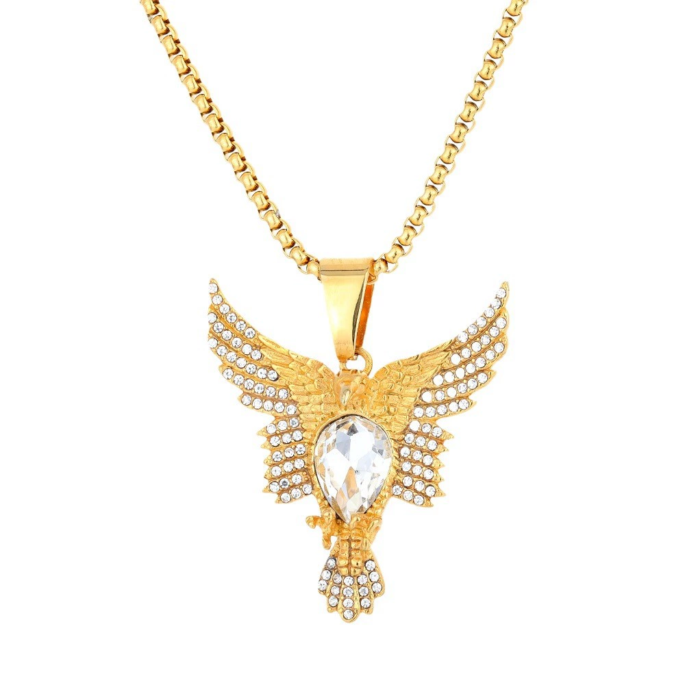 Pendant stainless steel hip-hop style, brand necklace, European style, punk style, wholesale