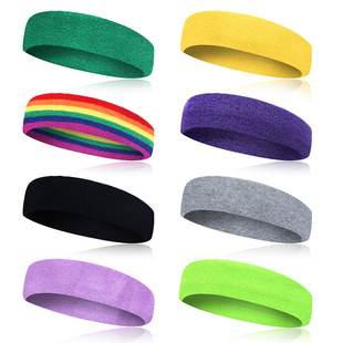 Towel Headband, Sports Headscarf, Sweat-Absorbent Band, Embroidered Headband, Fashionable Men's and Women's Headband, Customizable Logo, Fitness and Running