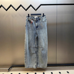 正确版本现货高品质L家2025新款锥形牛仔裤潮流时尚百搭男女同款