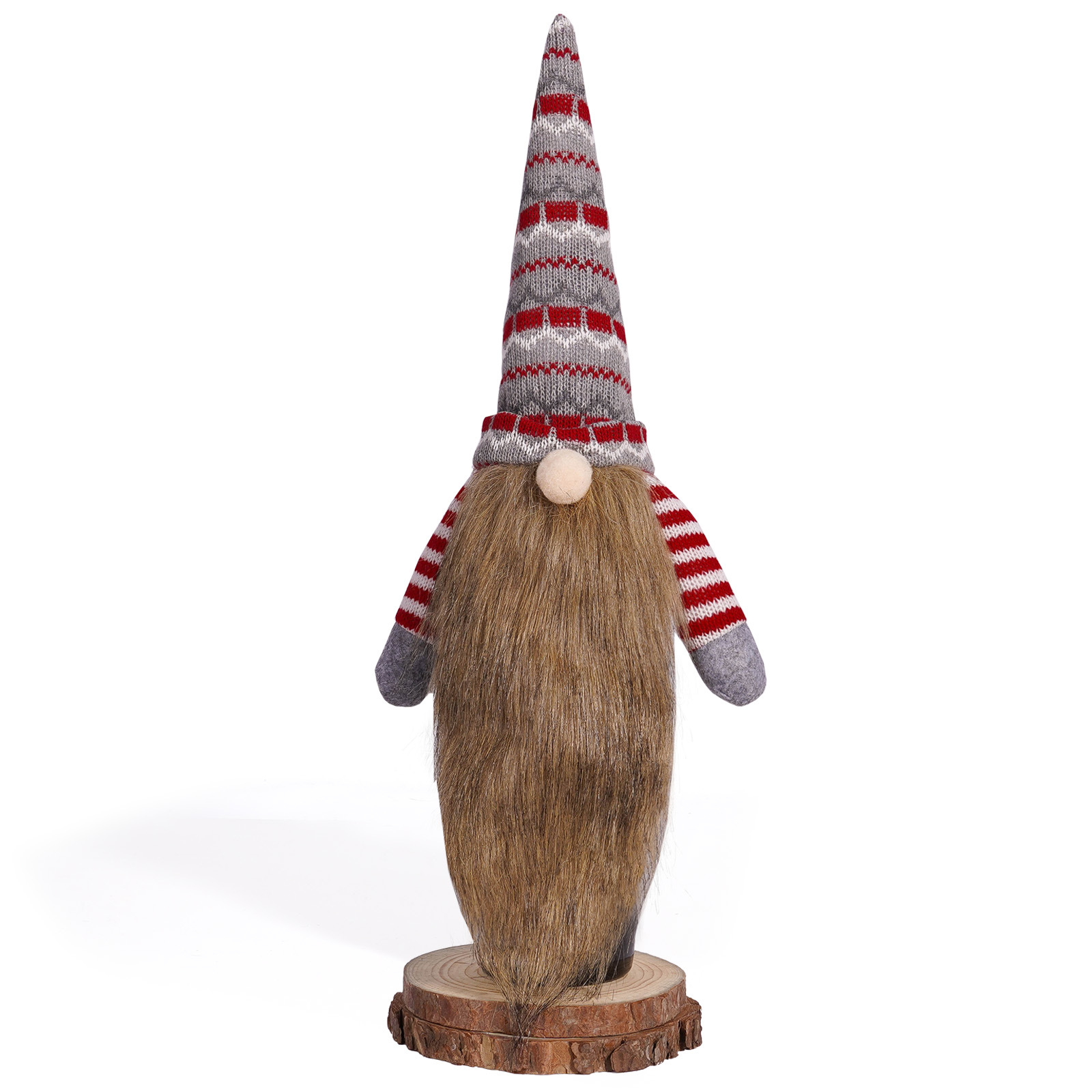 Decoraciones navideñas transfronterizas europeas y estadounidenses de punto sin rostro hombre barbudo botella de vino tapa de botella de vino decoración de vacaciones