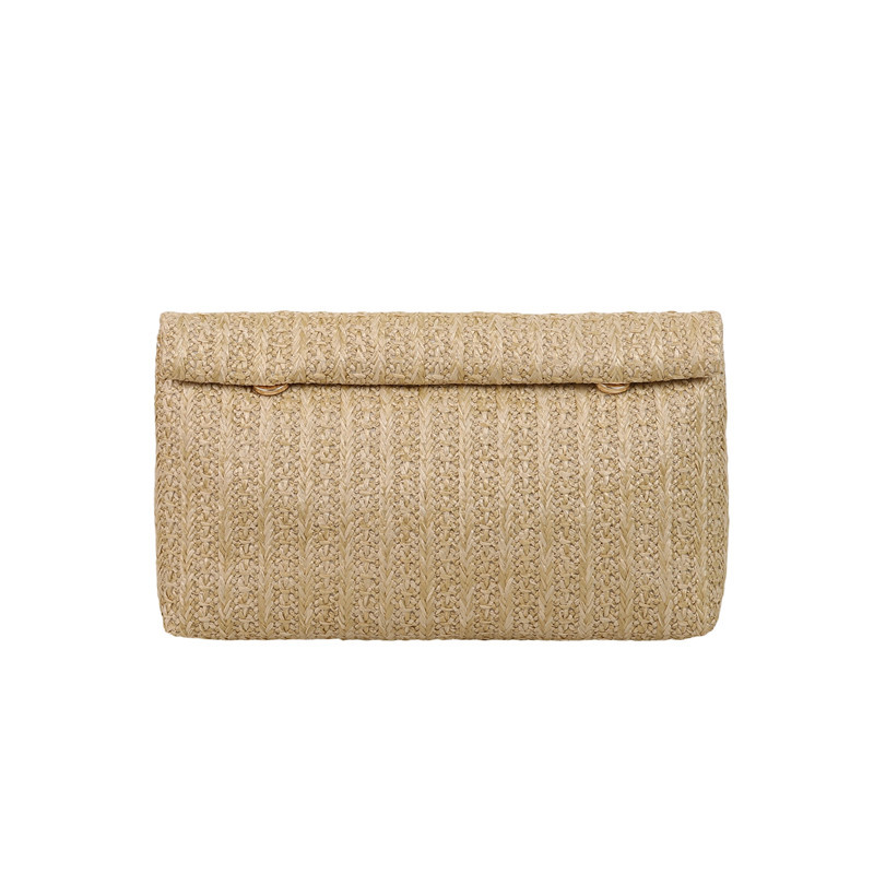 Nueva personalidad universal tejido simple bolso de mano sobre casual para mujeres bolso de cena coreana superior