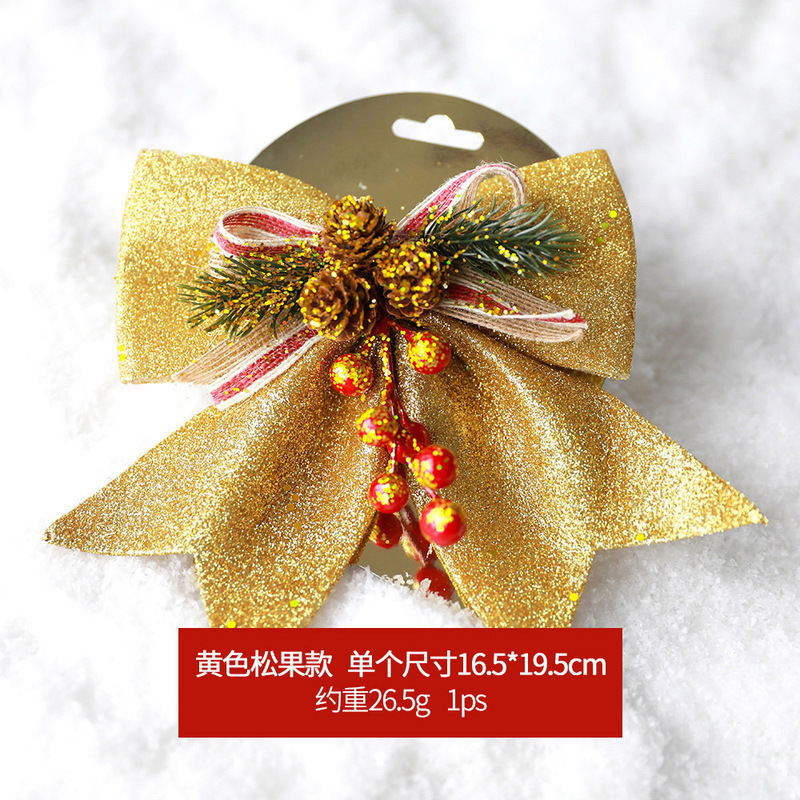 クリスマスの装飾品のスパンコールの大きい蝶結びは卸売りできます。|undefined