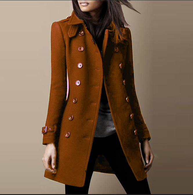 Spot independent station explosion single 2022 autumn and winter woolen women's coat Amazon eBay tit Zi coat wish European station Spot independent station explosion single 2022 autumn and winter woolen women's coat Amazon eBay tit Zi coat wish European station