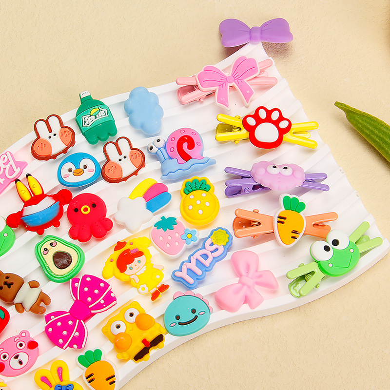 Cartoon accessory PVC, accessories, phone case, cream hairgrip, decorations, DIY 2